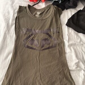 Nasty Pig plaid green shredder tank size medium